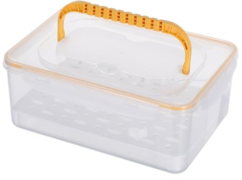 LABRIMP Shot Glass Storage Box Dividers Dustproof Glass Storage Organizer Portable Bar Accessories for Kitchen Dining Room and Outdoor Events