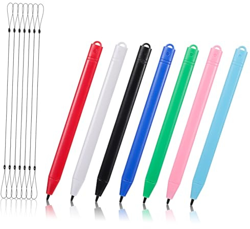 WATIIFUFU 7 Pcs Stylus Pens for Touch Screens and Tablets Portable Lightweight Plastic Lcd Board Stylus for Writing and Commuting