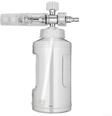 Flacon pulvérisateur en mousse pour nettoyeur haute pression réglable de 6,35 mm à connexion rapide - Capacité de 1 l
