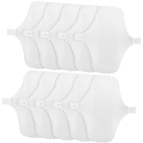 LALADEFIEE Serviettes Hygiéniques Menstruelles Réutilisables Protection Imperméable Faciles à Ouvrir et Fermer en Coton Lot de 10 Pièces pour Voyage et Activités Extérieures