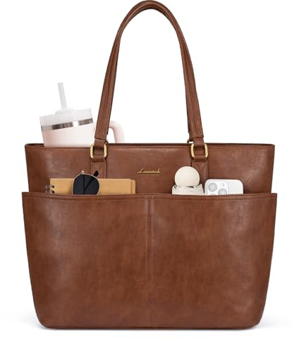 LOVEVOOK Handtasche Damen Groß, Laptoptasche 15,6 Zoll, Arbeitstasche
