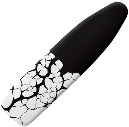 Ironing Board Covers 122 x 38 cm Black Print with Padding, Easy Fit and Resists Scorching,Bungee Elasticated Ironing Board Covers Large, Easy Placement