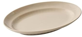 Keramik-Glasierter runder Fischteller, Haushalt, kreative Persönlichkeit, Geschirr, 30,5 cm, Milchteefarbe