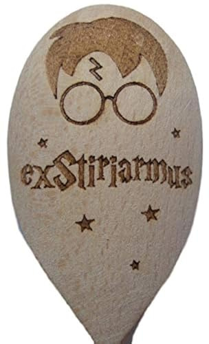 FastCraft Harry Potter Inspired Wizard EXSTIRIAMUS Wooden Baking Spoon Cooking Gift