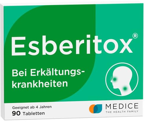 Esberitox 90 Tabletten bei Erkältungskrankheiten - der pflanzliche Erkältungsverkürzer für die ganze Familie - auch für Kinder geeignet
