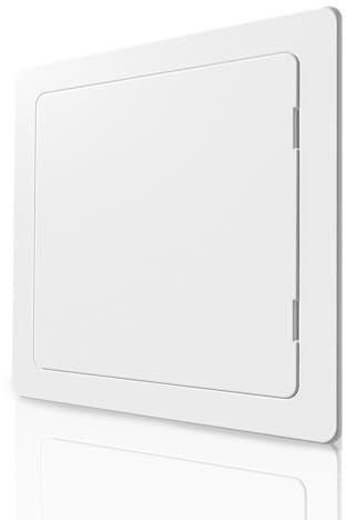 Access Panel for Drywall - 12x12 inch - Wall Hole Cover - Access Door - Plumbing Access Panel for Drywall - Heavy Durable Plastic White