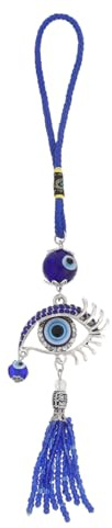 DOITOOL Colgante de Ojo Malvado para Coche, Adorno para el Mal de Ojo, Amuleto de la Suerte para la Vista Trasera, Espejo de casa, Puerta, Coche, Pared, Color Azul | Amuleto de la suerte, protección bendición, adorno para espejo retrovisor, nazar turco, decoración para el hogar