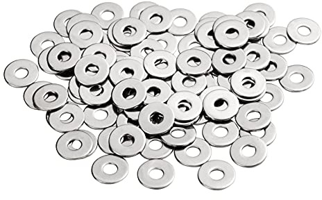 Unterlegscheiben M5 Große, 50 Stück M5 x 15mm Beilagscheiben Edelstahl | MeHurr A2 V2A 304 Karosseriescheiben, Unterlegscheibe DIN9021 / ISO7093, Metallscheiben für Schrauben & Muttern