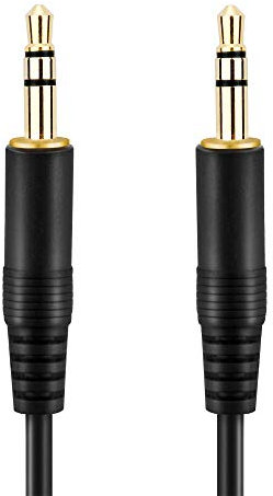 conecto Audio Kabel, 3,5mm Klinke auf 3,5mm Klinke, schwarz, 1m