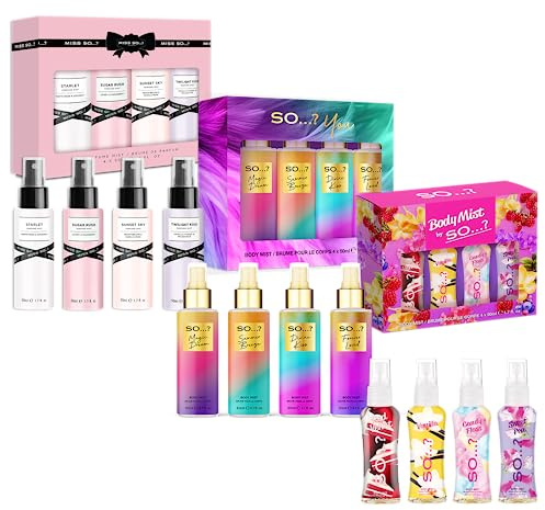 So…? Love Yourself Damen Body Mist Geschenkset (4 x 50 ml) 3 Stück