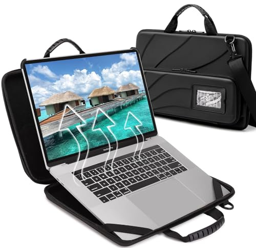 Funda para portátil Chromebook de 13 a 14 pulgadas: Always on Protective Laptop Bag para MacBook Microsoft Surface HP Lenovo Dell Samsung con soporte magnético triple para portátil Work-in Notebook