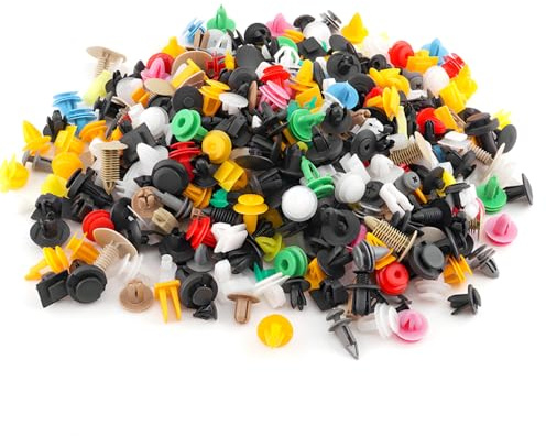 CGEAMDY Auto Befestigung Clips, Stoßstange Karosserie Clip, Türverkleidung Klammern Stoßstangen Zierleisten Plastikklips Set, Für Auto Tür Stoßstange Panel(200 Stück)