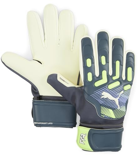 Puma Avenir Match Nc Torwarthandschuhe für draußen, hellgrau, grün, 7 ohne Geschlecht