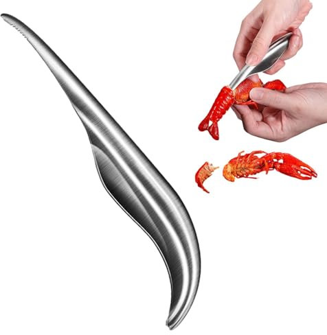 Shrimp Deveiner Tool Shrimp Deveiner Shrimp Cleaner Stainless Steel Seafood Peeler | Portable Ergonomic Shrimp Guesser Kitchen Tool for Shrimp