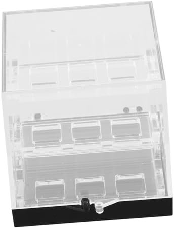 GARVALON 3stufe Acryl Display Ständer Für Steine Transparente Schaukästen Mit Klarem Deckel Kristallkastenhalter Zur Präsentation Von Edelsteinen Und Münzsammlungen