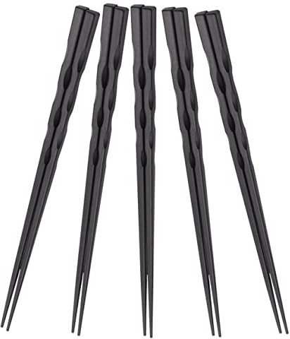 QWFVHJ Palillos japoneses, Palillos Personalizados, 5 Pares de Palillos japoneses de Fibra de Vidrio Antideslizantes y Resistentes al Calor for Sushi y