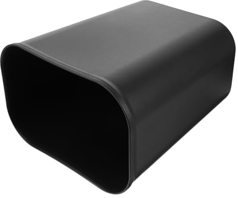 PRETYZOOM Poubelle De 15 Litres Corbeille à Papier Noire Pour Bureau La Cuisine Dortoir Espace Étroit Facile à Nettoyer Poubelle Carrée