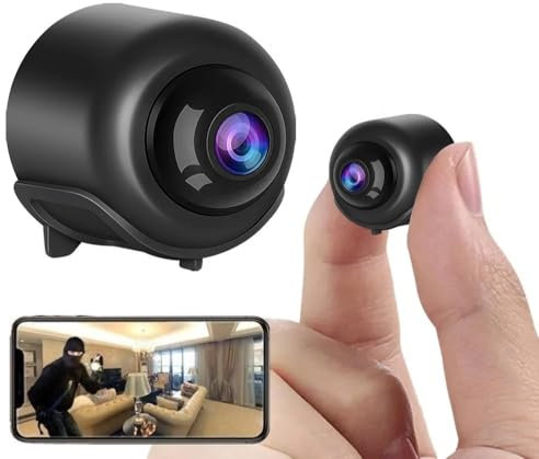 Genérico Mini Camara Espia Oculta IP WiFi HD 1080p con App para Ver Video a Tiempo Real Desde el Telefono Movil Micro Camara de Seguridad para Vigilancia con Vision Nocturna y Deteccion de Movimiento