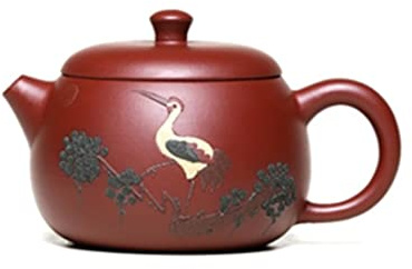QZQJUILU Teteras Teteras Tetera de 6 oz/0.18 l Tetera Original Hecha a Mano Tetera de Arcilla Morada Teteras para té