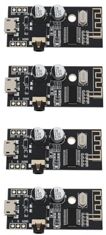 YINETTECH Modulo Lettore Audio MP3 Bluetooth 4.2 Wireless USB MH-M28 Da 5 V 4 Pezzi Porta Audio Da 3,5 Mm