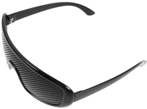 Hemobllo Decorativas de Plástico Negro, Ligeras y Portátiles, para Mujer y Hombre, Ver Tv y Compras, Uso Multifuncional | Uso Multifunción, Estilo Ergonómico de Malla, para Hombre y Mujer, Formato Circular
