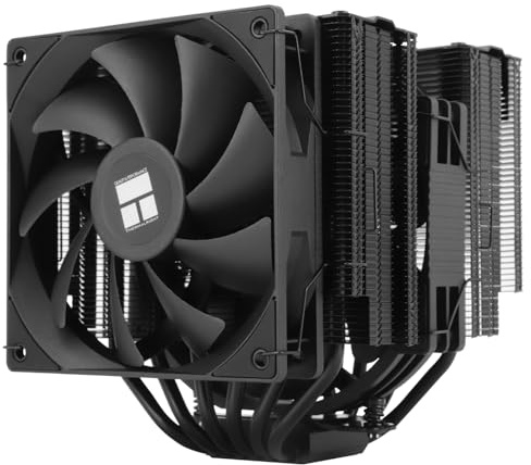 Thermalright TR Peerless Assassin 140 Black para CPU, disipador de calor de 6 tubos de calor, enfriador de doble torre, enfriador de CPU de escritorio para Intel 1851/115X/1200; AM4/AM5