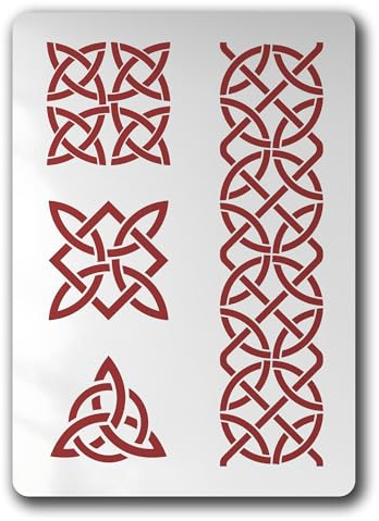 Schablone Keltische Knoten Flechtband - BO58
