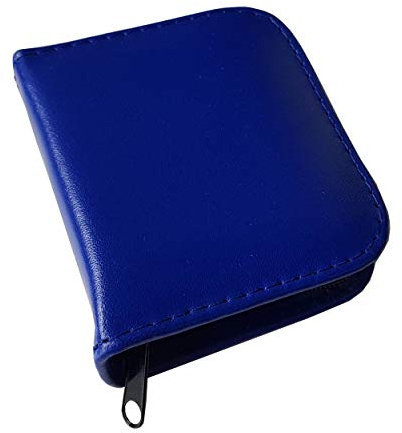 Homöopathie Taschenapotheke Leder blau für 12 Globuli Röhrchen 8 mm (ohne Glasröhrchen)