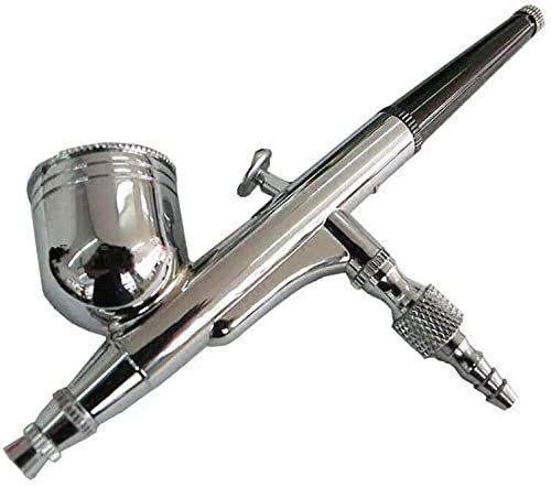 Complete Airbrush Kit, Includes Double Action Pistol, 7CC Fluid Mug, Key, Pipe, Paint Sprayers, with Storage Case
