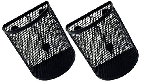 SOLUSTRE 2st Aufbewahrungskiste Schreibwarenbehälter Aus Eisen Aktenschrank-Magnet Make-up-pinselhalter Magnetischer Stiftbecher Stiftbehälter Aus Eisen Schmiedeeisen Bleistift Metall