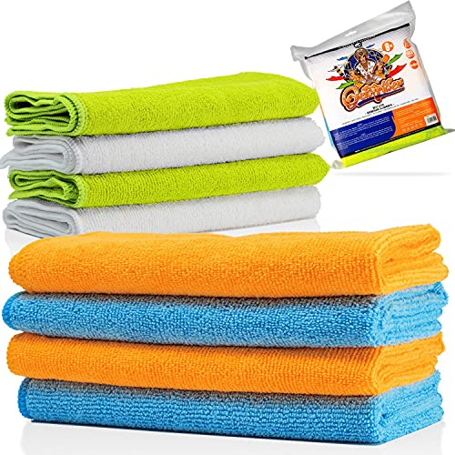 Nuke Guys Auto Mikrofasertücher im 8er Pack | 320 GSM 40x40cm - Premium Autotücher Putztücher Reinigungstücher