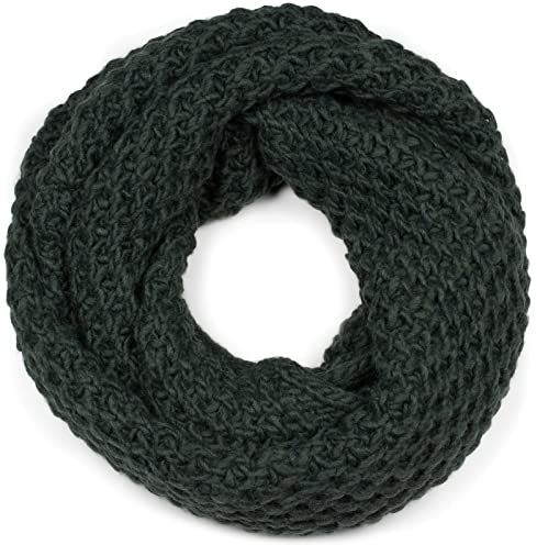 styleBREAKER Unisex Strick Loop Schal Grobstrick Winter | Voluminöses Gewebe, 69x27 cm großes Format, kratzfrei, 2- bis 3-mal flexibel und wärmend um den Hals wickelbar.