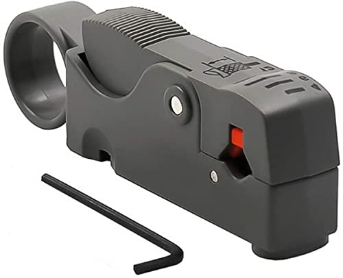 Greluma 1 Stück Rotary Koaxialkabel Abisolier-Werkzeug Koaxialkabel Abisolier-Werkzeug für RG6, RG59/62 und RG58