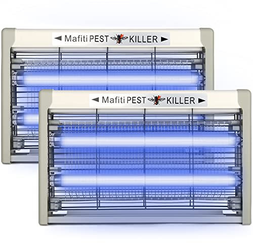 mafiti Elektrischer Insektenvernichter, moskito Killer Fliegenfalle-Elektrisch Innenmosquito Zapper 20W mit UV-Licht, Elektrische-Mückenfalle Für Küche, Haus, Hof