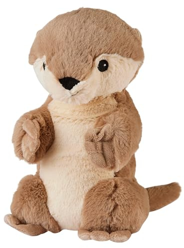 Warmies Plüsch Otter Mikrowellen-Wärmekissen mit französischem Lavendelduft, heißes oder kaltes Plüschtier zur Entspannung und warmen Linderung, geeignet für Erwachsene und Kinder