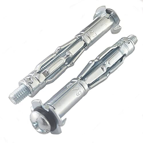 20 Stück M6 x 65 mm Hohlraumdübel aus Metall für Gipskartonplatten