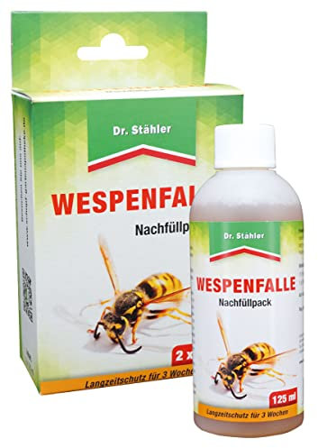Dr. Stähler Wespenfalle Nachfüllpack 2 x 125 ml Langzeitschutz für 3 Wochen