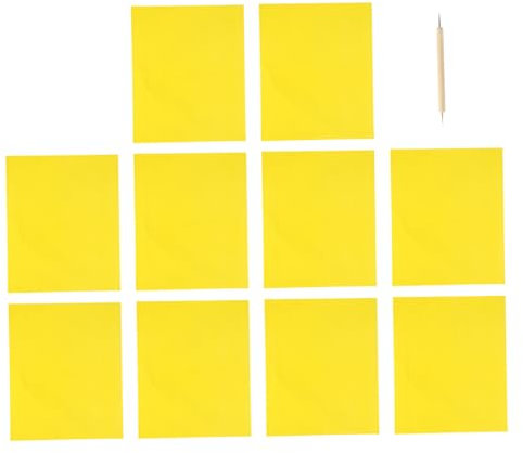 SEWACC 10 Stück Nähtransferpapier Kohlenstoffpapier Mit Präge Stift Für Kreuzstich Wasserlöslich Für Bastelarbeiten Selbstgemacht Projekte Transparent Wiederverwendbar