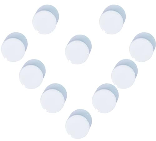 DUJEQM Fridge Magnets 10PCS White, Strong Magnet Mini Round Decorative Magnets, Heavy Duty Whiteboard Magnets for Home, School, Kitchen & Office - Small Cute Magnet for Adults, Crafts, Notice Board