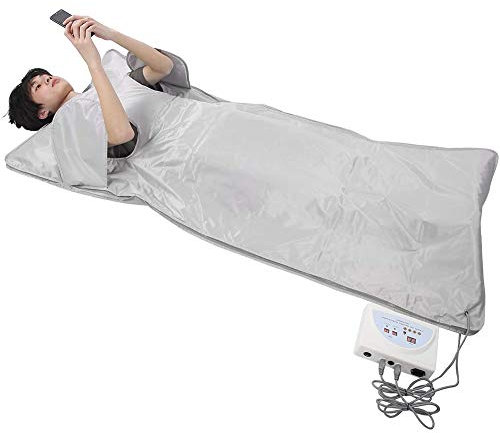 Portable Far Infrared Sauna Heating Blanket, Oxford Sauna Blanket,Weight Loss Body Shaper Detox Therapy Anti Ageing Beauty Machine for Beauty Salon, Spa and Home Use