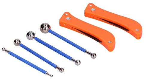Werkzeug Zum Entfernen von Fugenmörtel, Werkzeugset Zum Abdichten von Bodenfugen, 4 Metallkugel-Fliesen-Abdichtungs-Finishing-Werkzeuge und 2 Fugensägen-Abdich