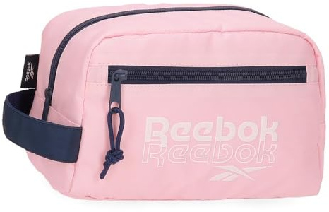 Reebok Sidney Neceser Dos Compartimentos Adaptable Rosa 25x15x10 cms Poliéster by Joumma Bags