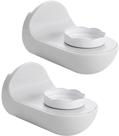 TOPPERFUN Estante De Jabón Magnético De Plástico Gris, 2 Piezas, Sin Taladro, Ventosa para Colgar Pared, Resistente Al Óxido, para Baño y Organización, Portajabón Funcional para Ducha
