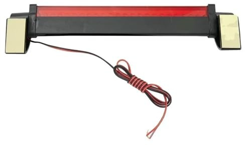 FALELELV Luz Freno Adicional Universal Red Car 24LED 12V High Mount Third 3RD Brake Stop Tail Light Lamp, para automóviles, camiones y vehículos todoterreno