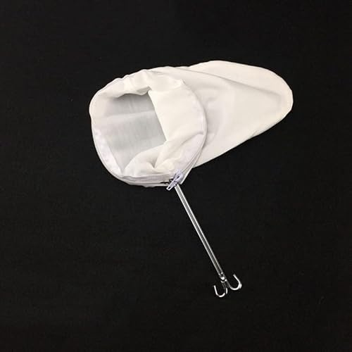 Bolsa de filtro reutilizable para leche de nueces y jugos, colador de tela con alambre de acero, ideal para café y té (M)
