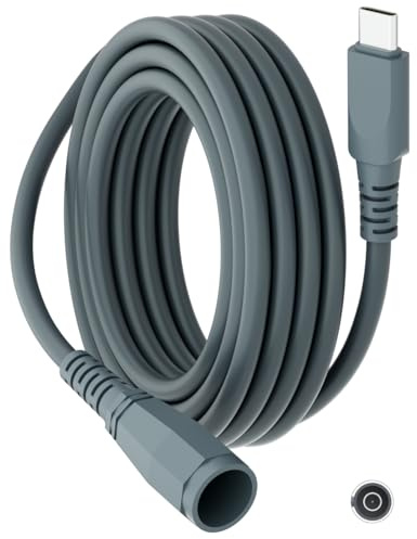 USB C to DC Power Cable for Starlink Mini (2M/6.6FT), PD 100W 18AWG Type C Male to DC Female Power Charging Extension Cord, Starlink Mini Replacement Converter Adapter Waterproof for Outdoor Camping