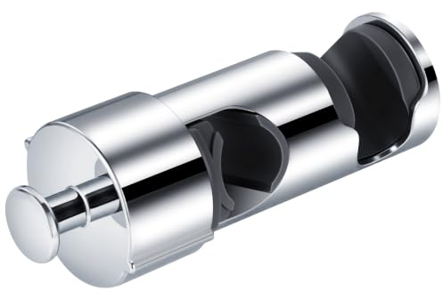 OSDUE Supporto Soffione Doccia, Supporto per Doccia Senza Foratura 15-27 mm | Rimovibile Supportos per Doccias Adatto per Asta Doccias da Diametro con Gancio, staffa cromata, Installazione Semplice