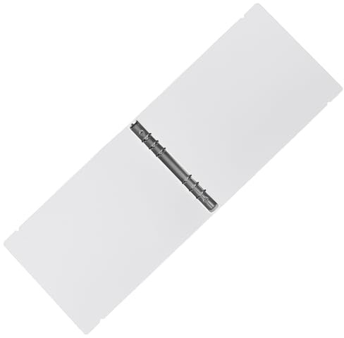 Toyvian Cartella Copertina Protettiva Leggera A4 B5 Trasparente in Plastica per Raccoglitori Fogli Mobili per Uffici e Aule Scolastiche