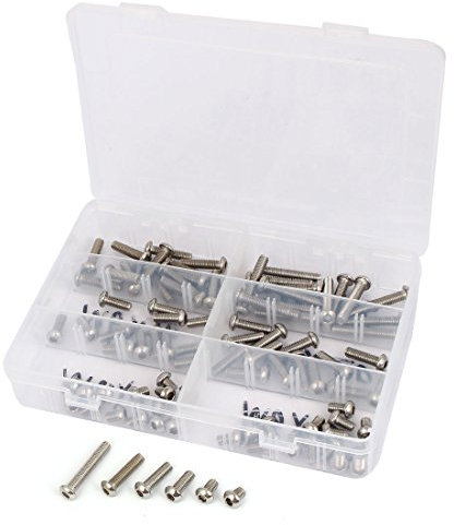 Aexit M6 304 Edelstahl-Zylinderschrauben-Sortiment-Kit mit 90 Zylinderkopfschrauben in 1 (693cf2f2b3c2c3f80dec7d532cc811a3)
