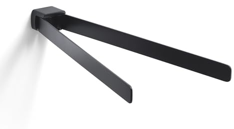 Kiamami Valentina - 35cm breiter Handtuchstange aus Messing in Schwarz | Palazzo